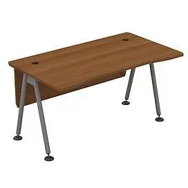 Стол рабочий (металлокаркас МА) с экраном ДСП 0154. Фото 1