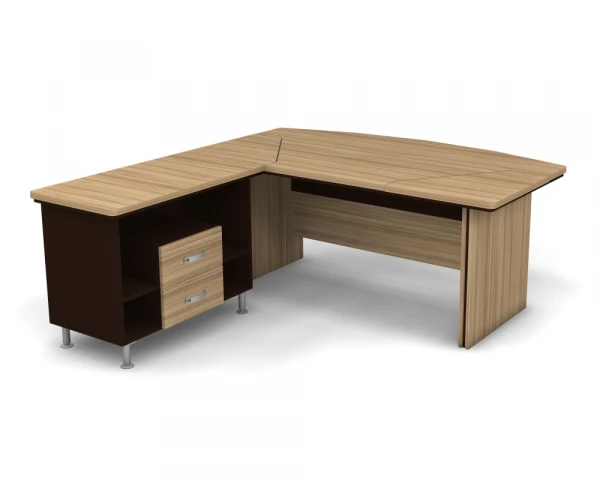 Стол руководителя угловой, левый 7#75537. Фото 1