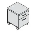 Тумба мобильная с файловым ящиком 155127. Фото 1