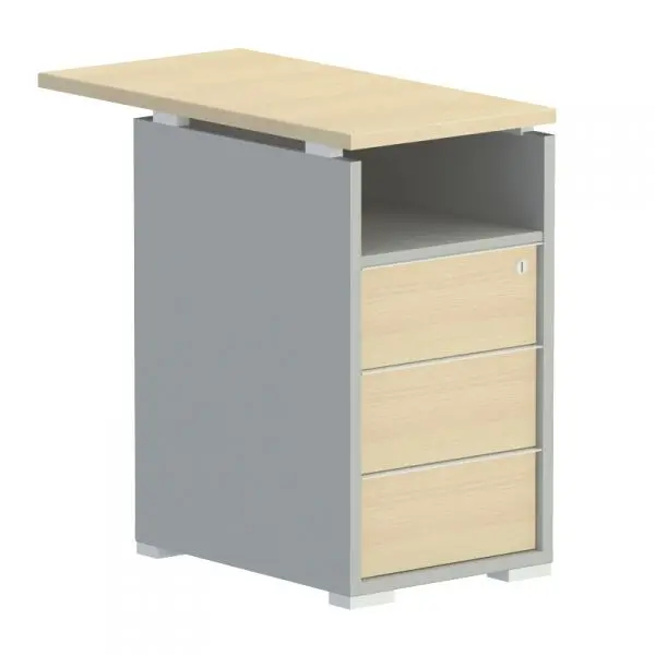 Тумба приставная 3-ящ. С нишей 203. Фото 1