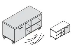 Тумба сервисная 155009. Фото 1